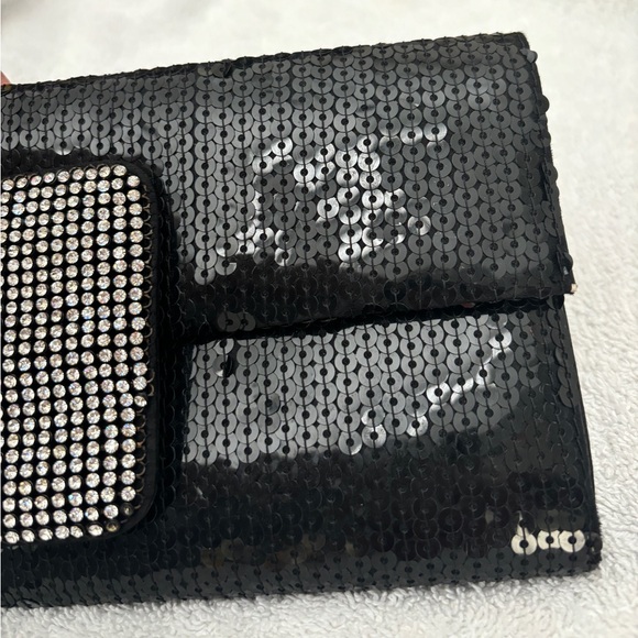 Sondra Roberts Black Sequin Rhinestone Purse - Picture 2 of 5